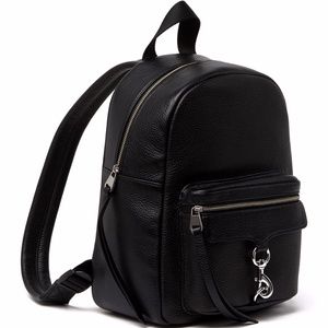NWT $250 Rebecca Minkoff Mini Mab Leather Backpack in Black!